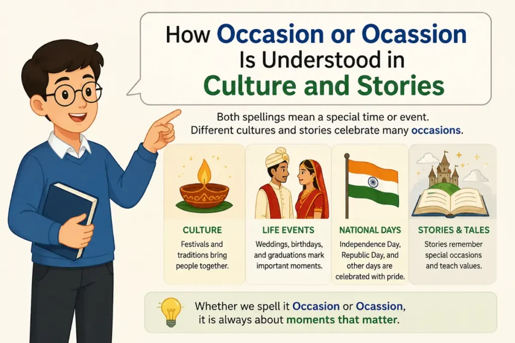 How Occasion or Ocassion Is Understood in Culture and Stories