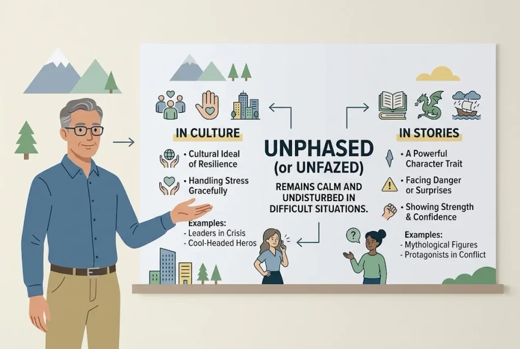 How Unphased or Unfazed Word Is Understood in Culture and Stories