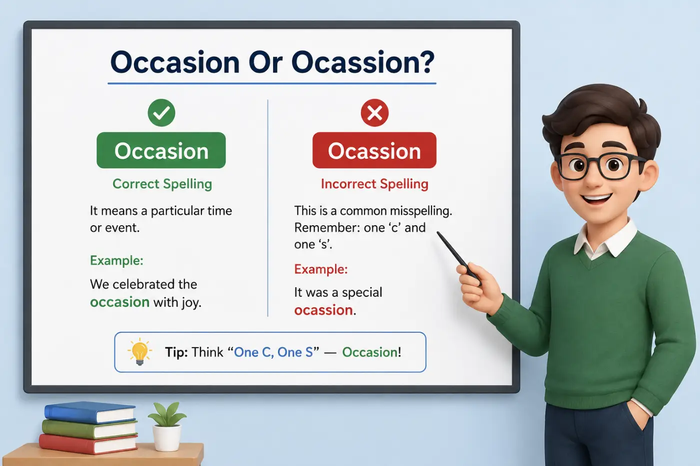 Occasion Or Ocassion