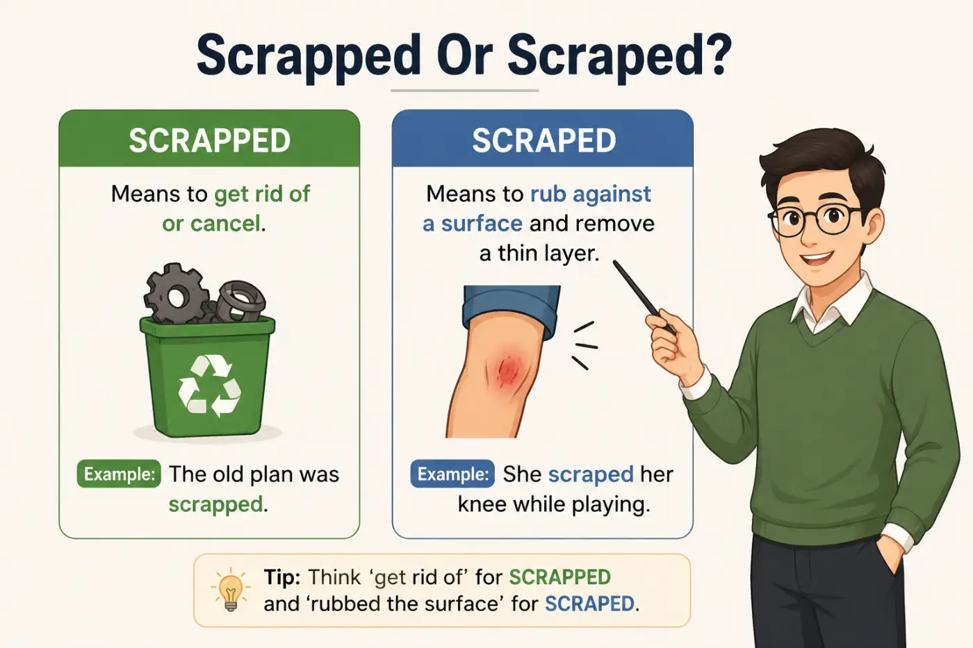 Scrapped Or Scraped