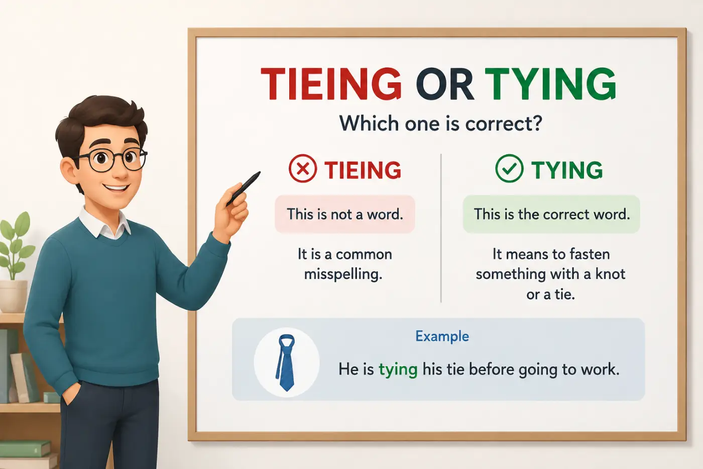 Tieing Or Tying