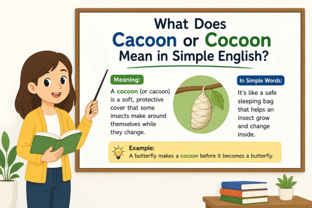 What Does Cacoon or Cocoon Mean in Simple English.