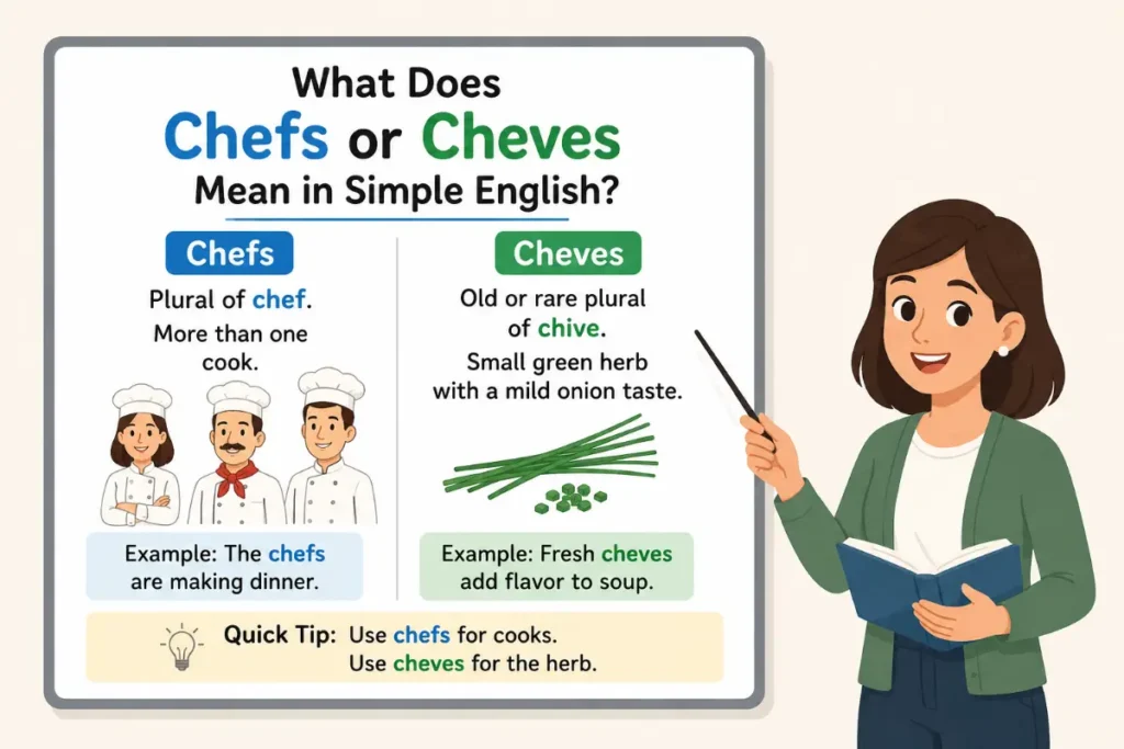 What Does Chefs Or Cheves Mean in Simple English?