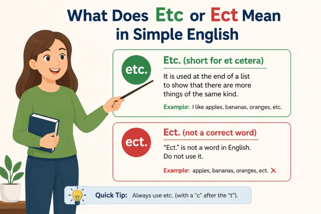 What Does Etc or Ect Mean in Simple English