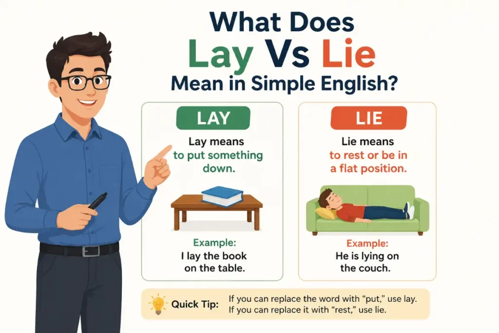 What Does Lay Vs Lie Mean in Simple English?