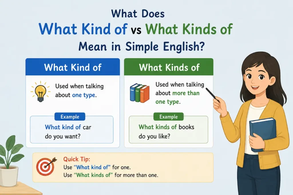 What Does What Kind of vs What Kinds of Mean in Simple English?