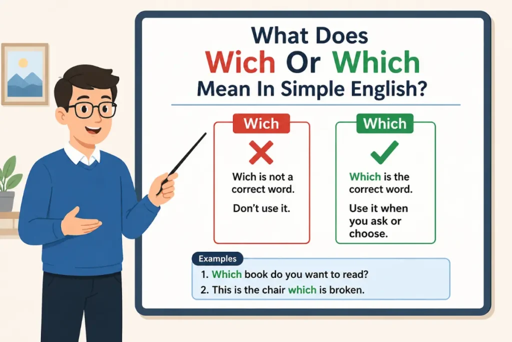 What Does Wich Or Which Mean In Simple English?
