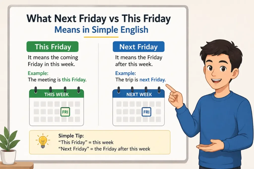 What Next Friday vs This Friday Means in Simple English