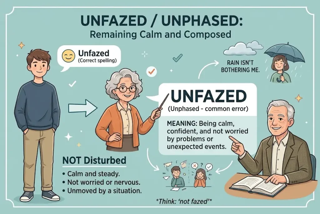 What Unphased or Unfazed Means in Simple English