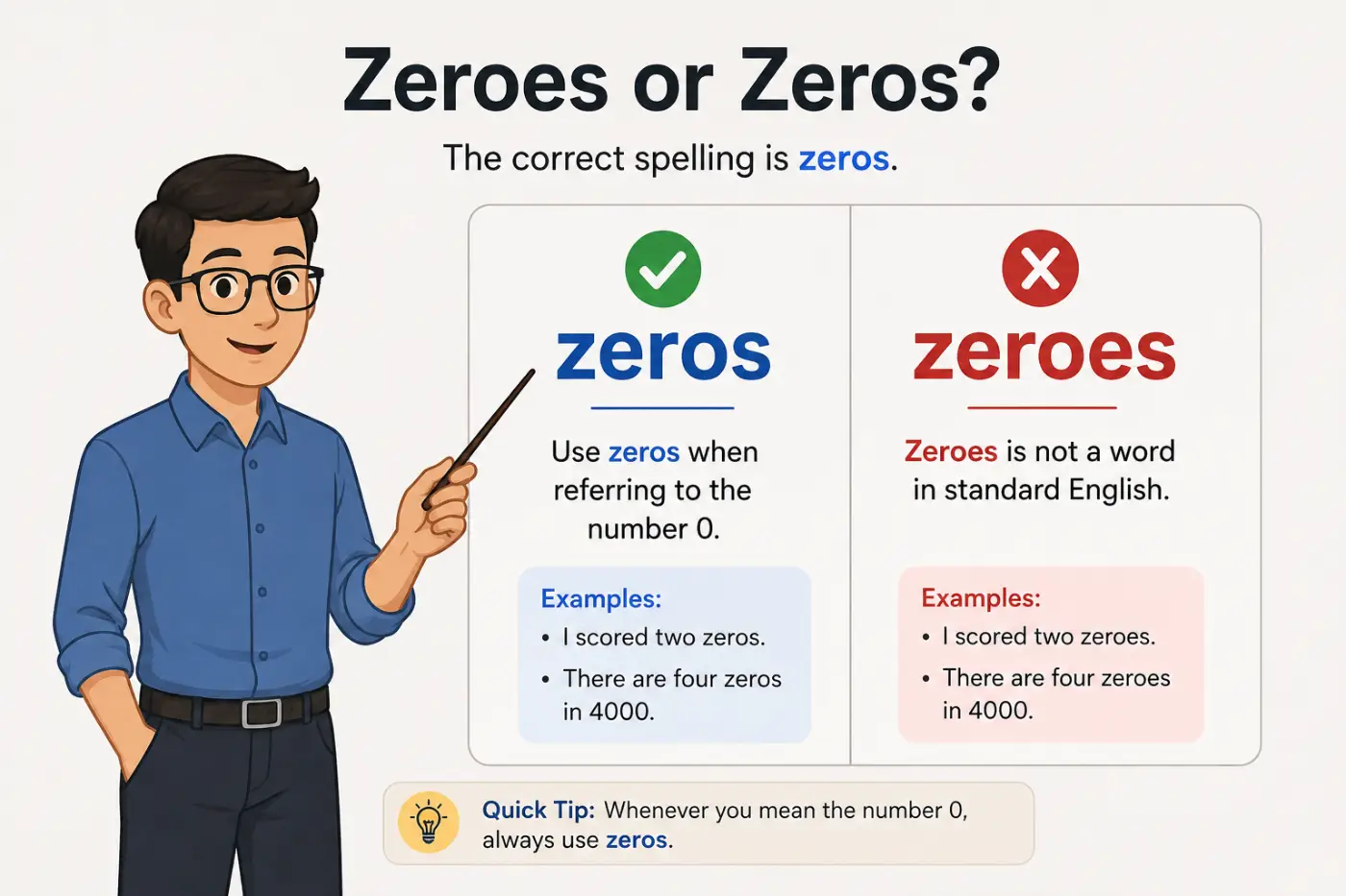 Zeroes Or Zeros